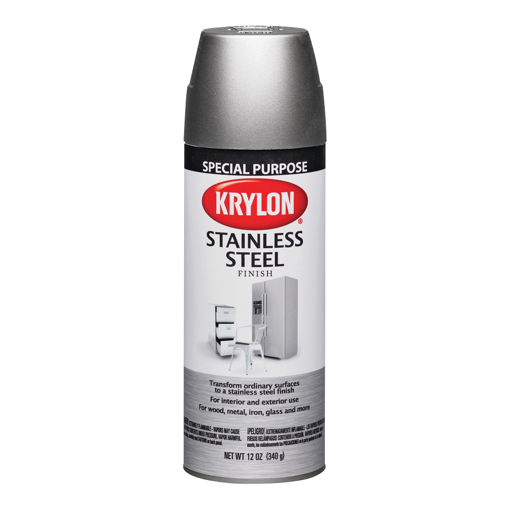 Krylon K02400000 Spray Paint, Stainless Steel, Gray, 11 oz, Can