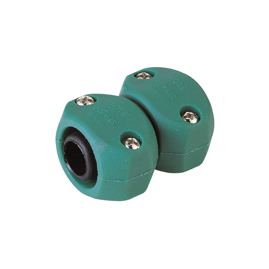 GC5323L Hose Mender, 5/8 to 3/4, Coupling, Plastic, Black/Green