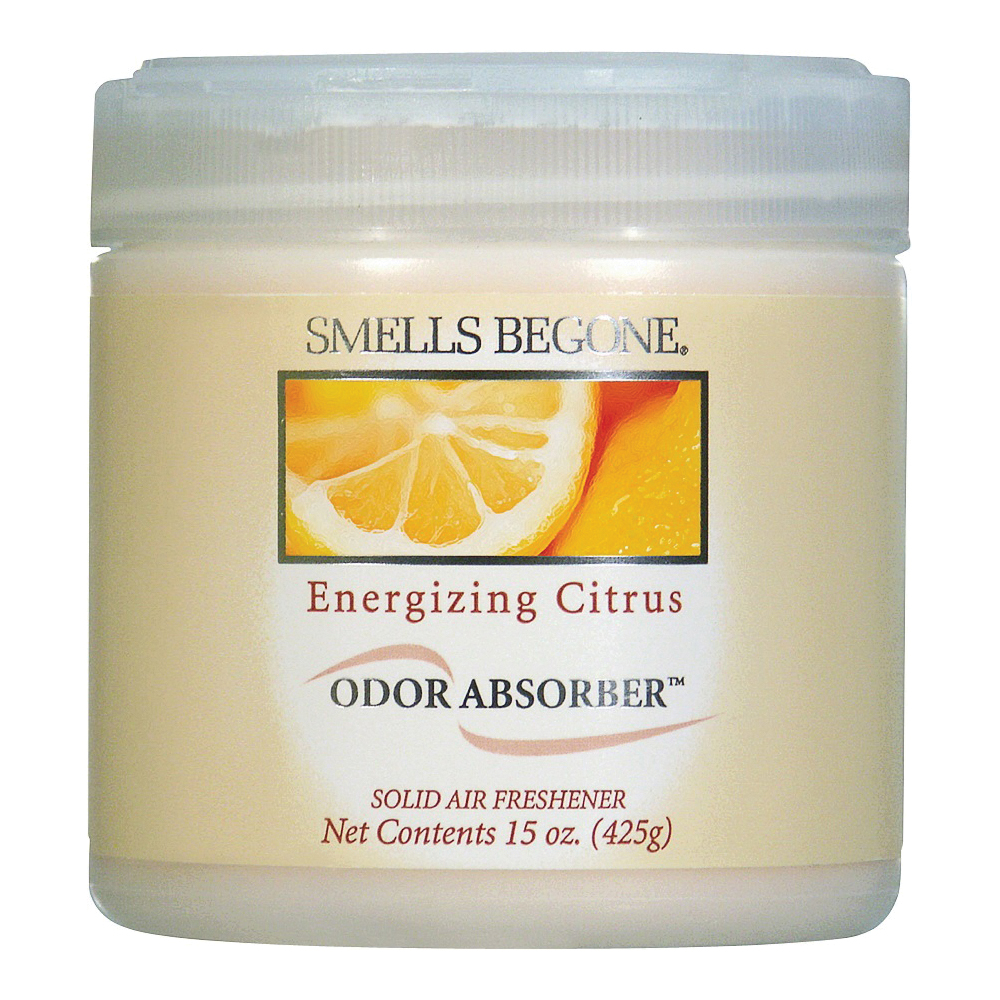 50316 Odor Absorbing Gel, 15 oz Jar, Citrus, 450 sq-ft Coverage Area