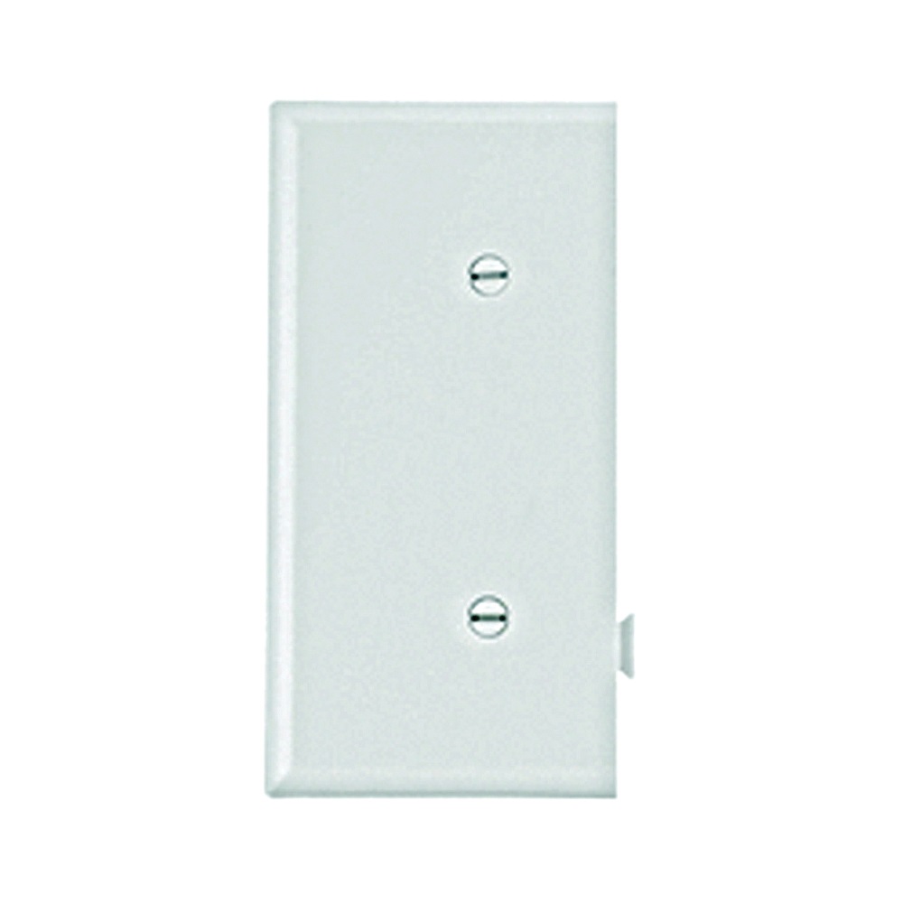 Cooper Wiring STE14W Blank Wallplate, 2-9/16 in L, 4.84 in W, 0.08 in Thick, 1 -Gang, Polycarbonate, White, High-Gloss