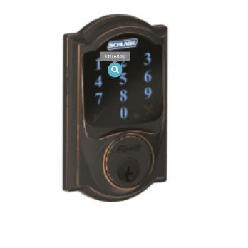 BE469NX CAM 716 Electronic Deadbolt, Aged Bronze, 1 Grade