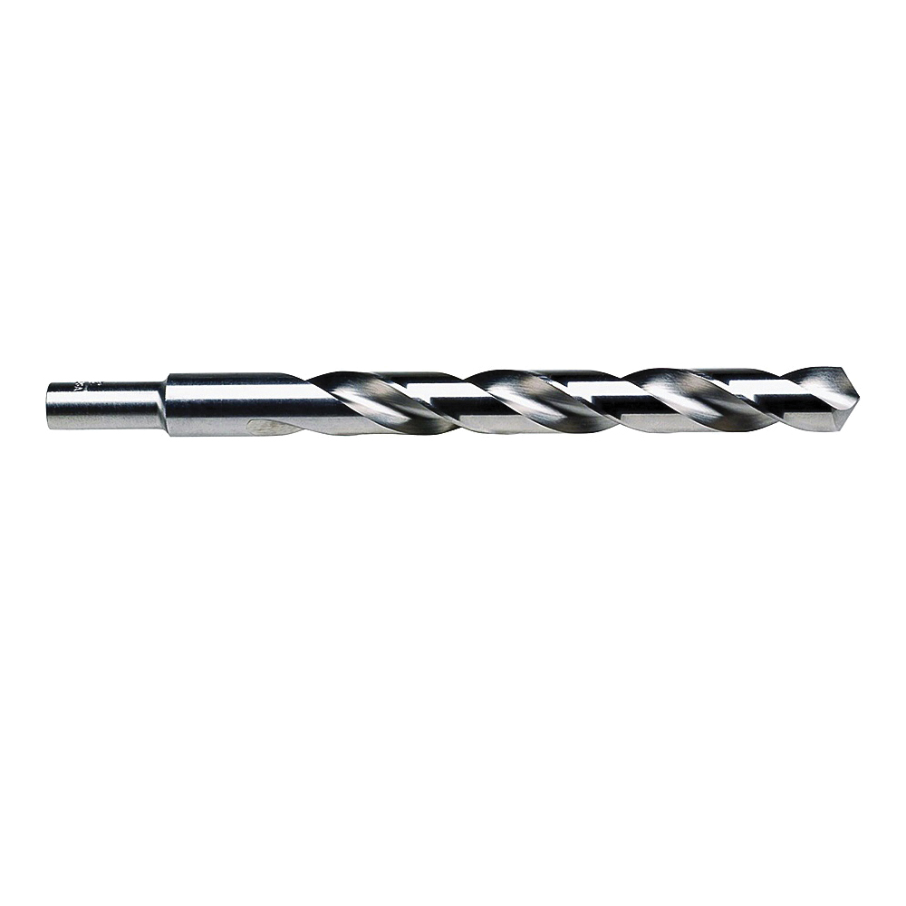 73827 Jobber Drill Bit, 27/64 in Dia, 5-3/8 in OAL, Spiral Flute, 2-Flute, 27/64 in Dia Shank, Reduced Shank