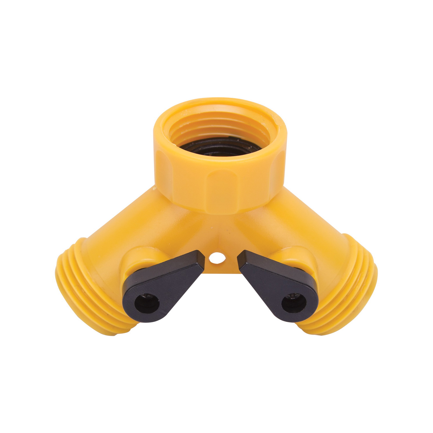 GC5113L Y-Connector, Female and Male, Plastic, Yellow, For: Garden Hose and Faucet