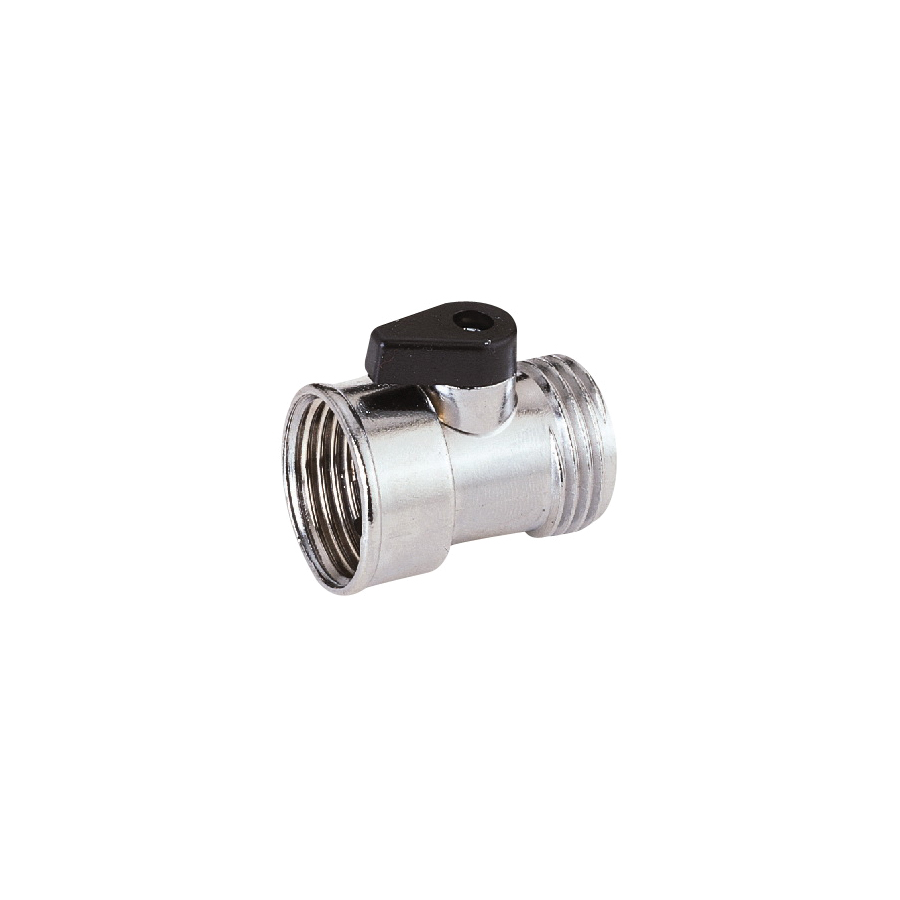 GC5043L Hose Shut-Off Valve, 3/4 in, Female, 1-Port/Way, Zinc Body, Silver, Chrome
