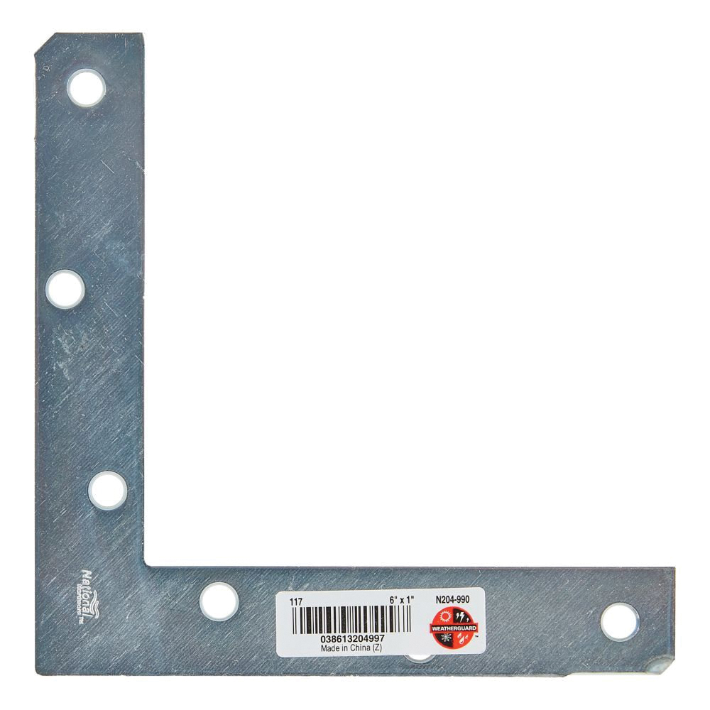 National Hardware SP117BC Series N204-990 Corner Brace, 0.08 in, Steel, Zinc,  1per Pack - 2