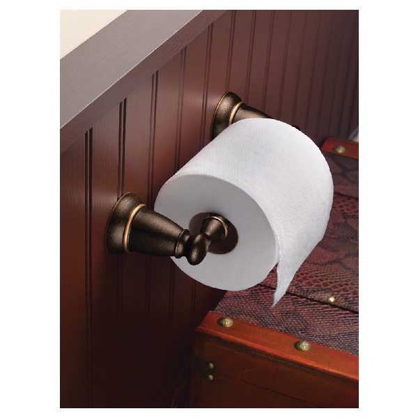 Moen Banbury Series Y2608BRB Pivoting Paper Holder, Zinc, Brown, Mediterranean Bronze, Double Post Mounting