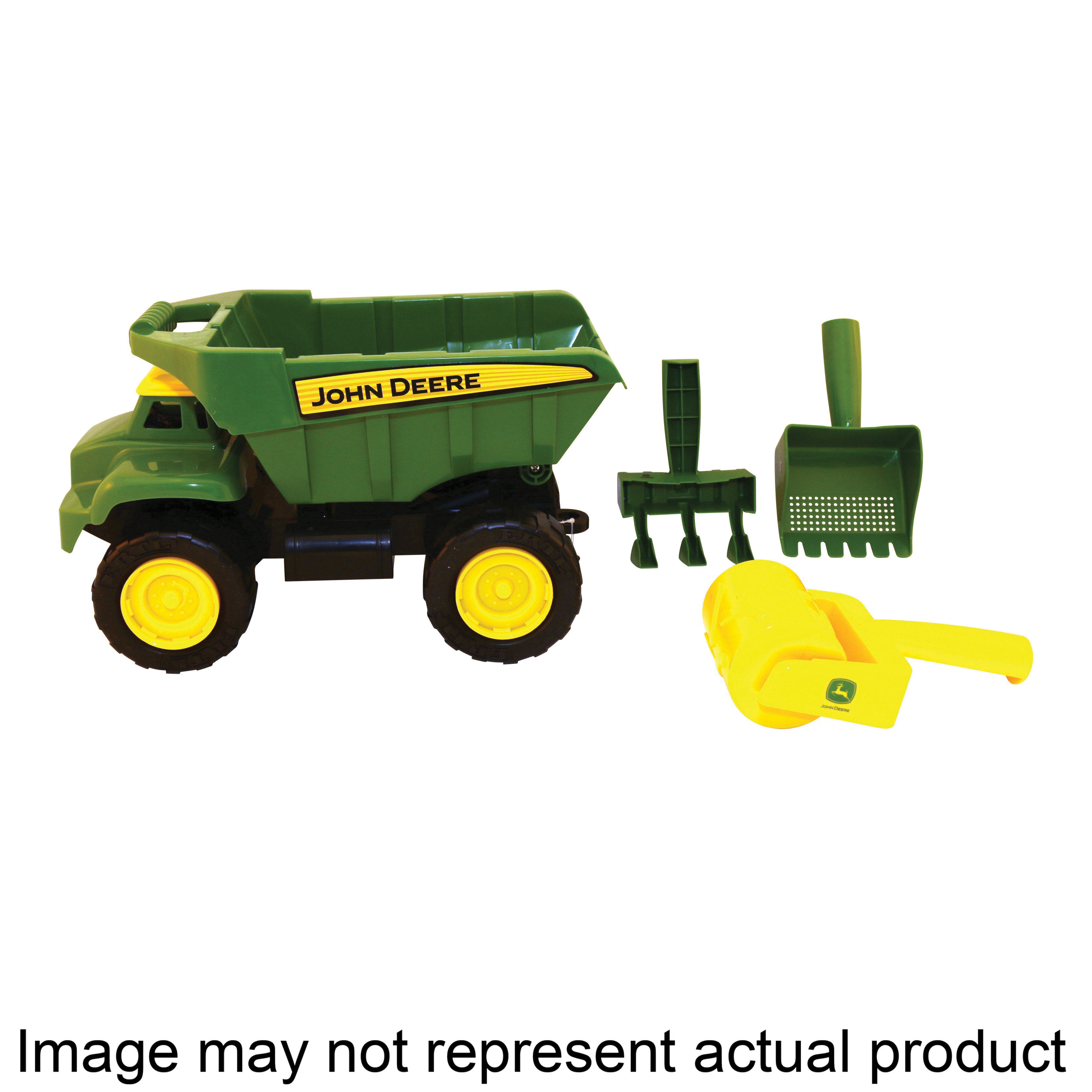46510V Dump Truck Toy, 3 years and Up, Plastic, Green/Yellow