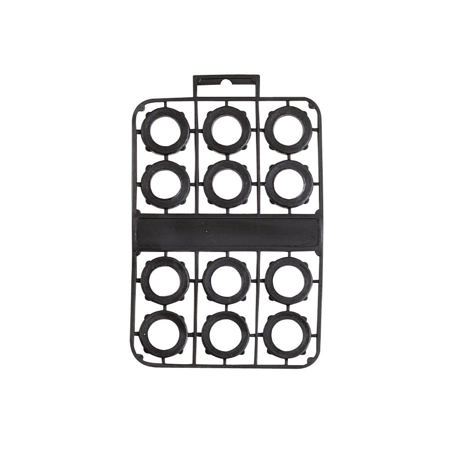 GM2073L Hose Washer, 5/8 in ID, 31/32 in OD, 3.1 mm Thick, PVC, Black