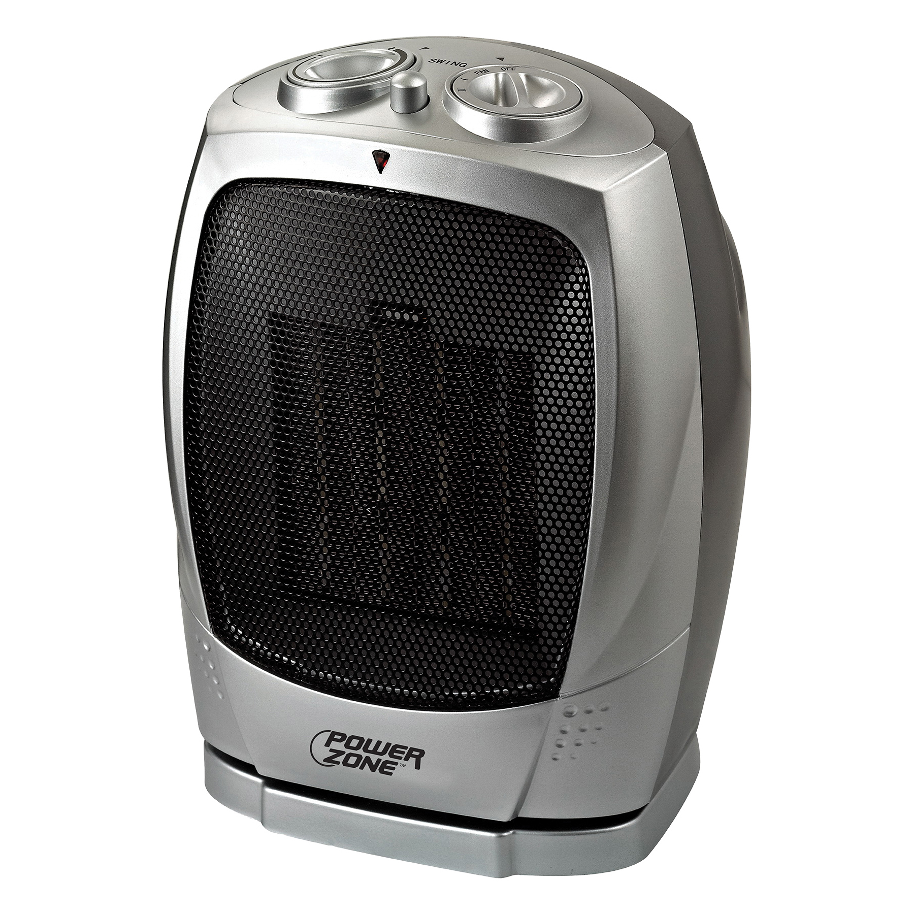 Ceramic OSC Heater 120V, 12.5 A, 120 V, 750/1500 W, 1500W Heating, 2-Heat Settings, Grey