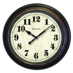 Classic Series 32213 Clock, Round, Brown Frame, Analog
