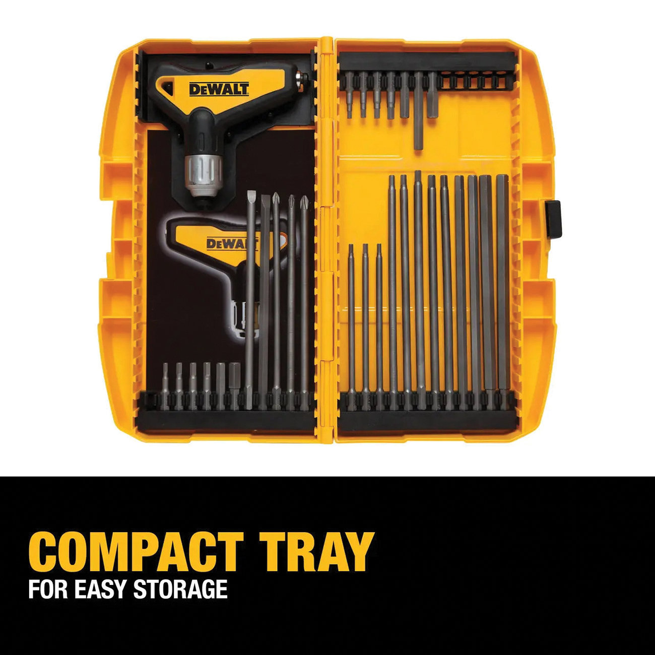 DEWALT DWHT70265 Hex Key Set, 31-Piece, Steel, Specifications: T-Handle - 5