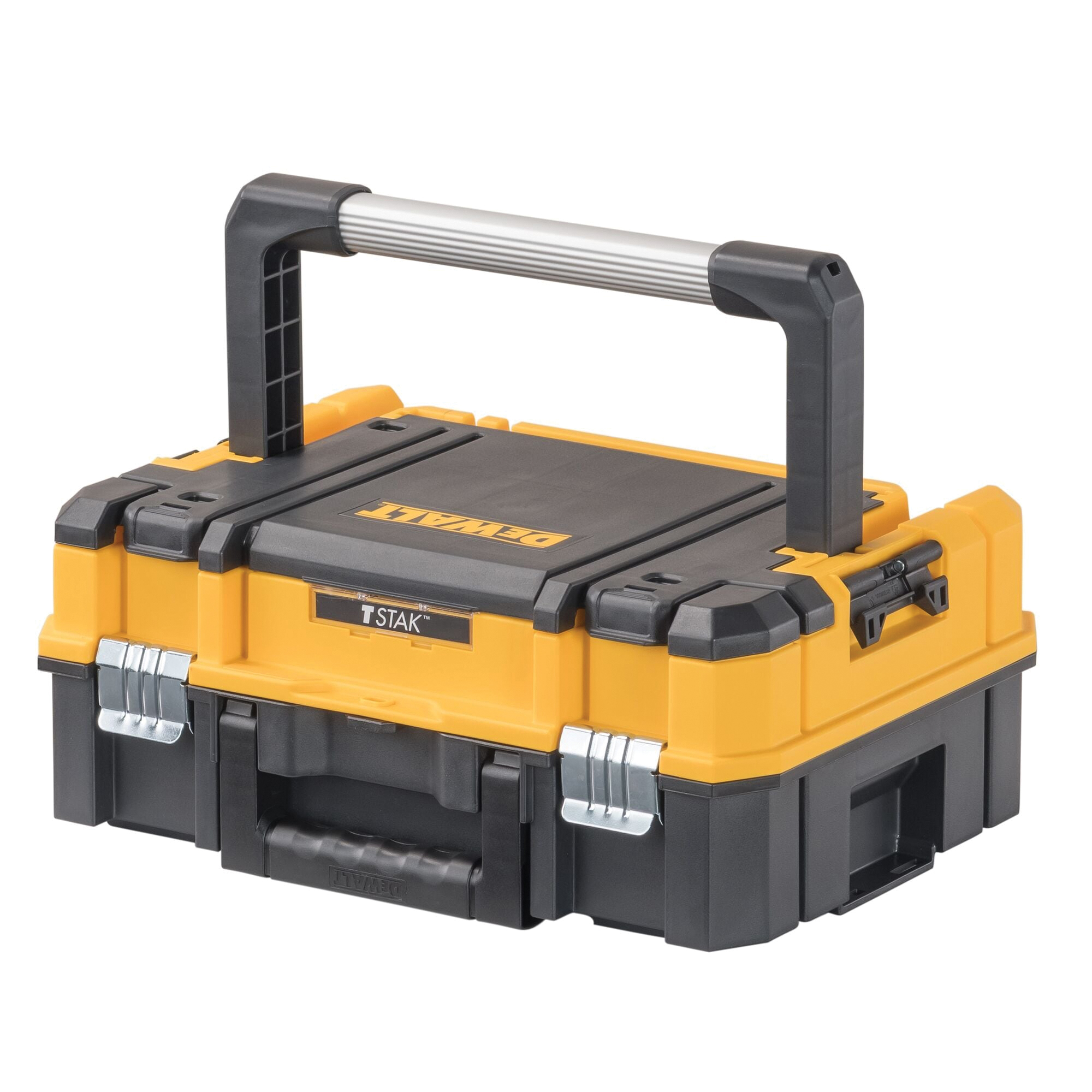 TSTAK I Series DWST17808 Tool Box, 66 lb, Plastic, Black/Yellow, 17-1/4 in L x 13 in W x 17-7/8 in H Outside