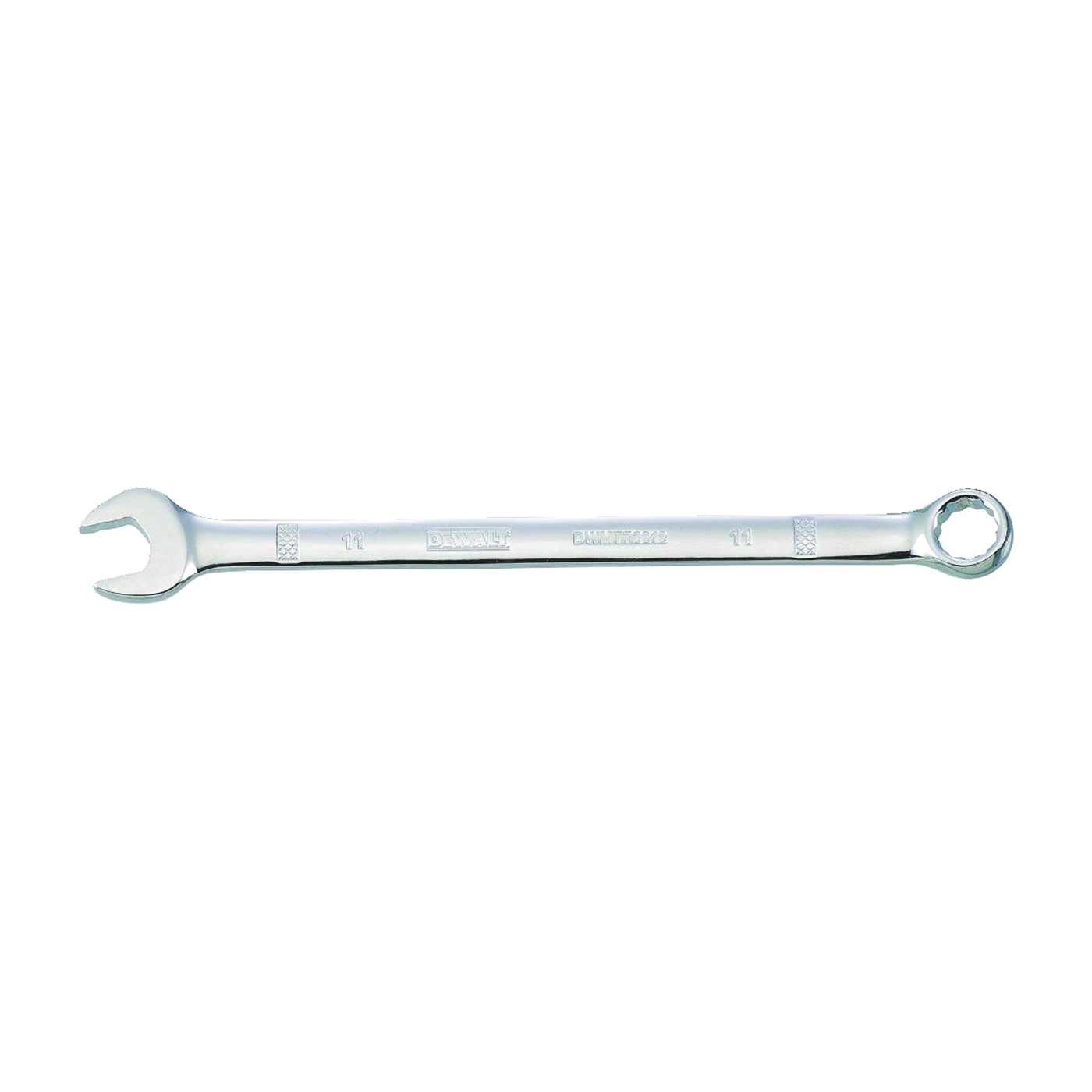 DWMT72212OSP Combination Wrench, Metric, 11 mm Head, 6-5/8 in L, 12-Point, Steel, Chrome-Plated