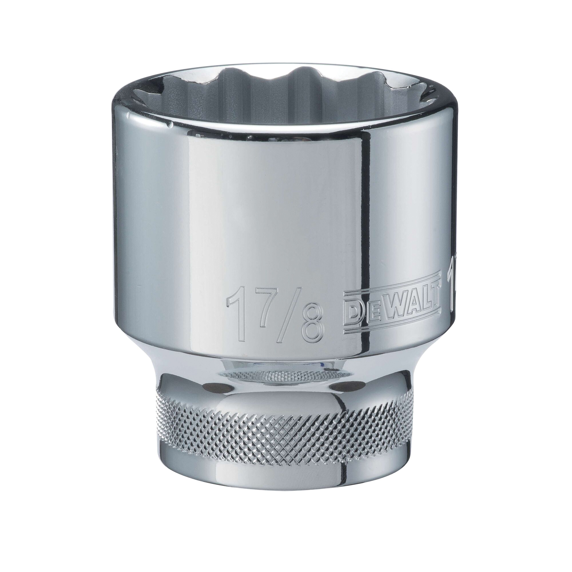 DWMT74605OSP Drive Hand Socket, 1-7/8 in Socket, 3/4 in Drive, 12-Point, Steel, Polished Chrome Vanadium