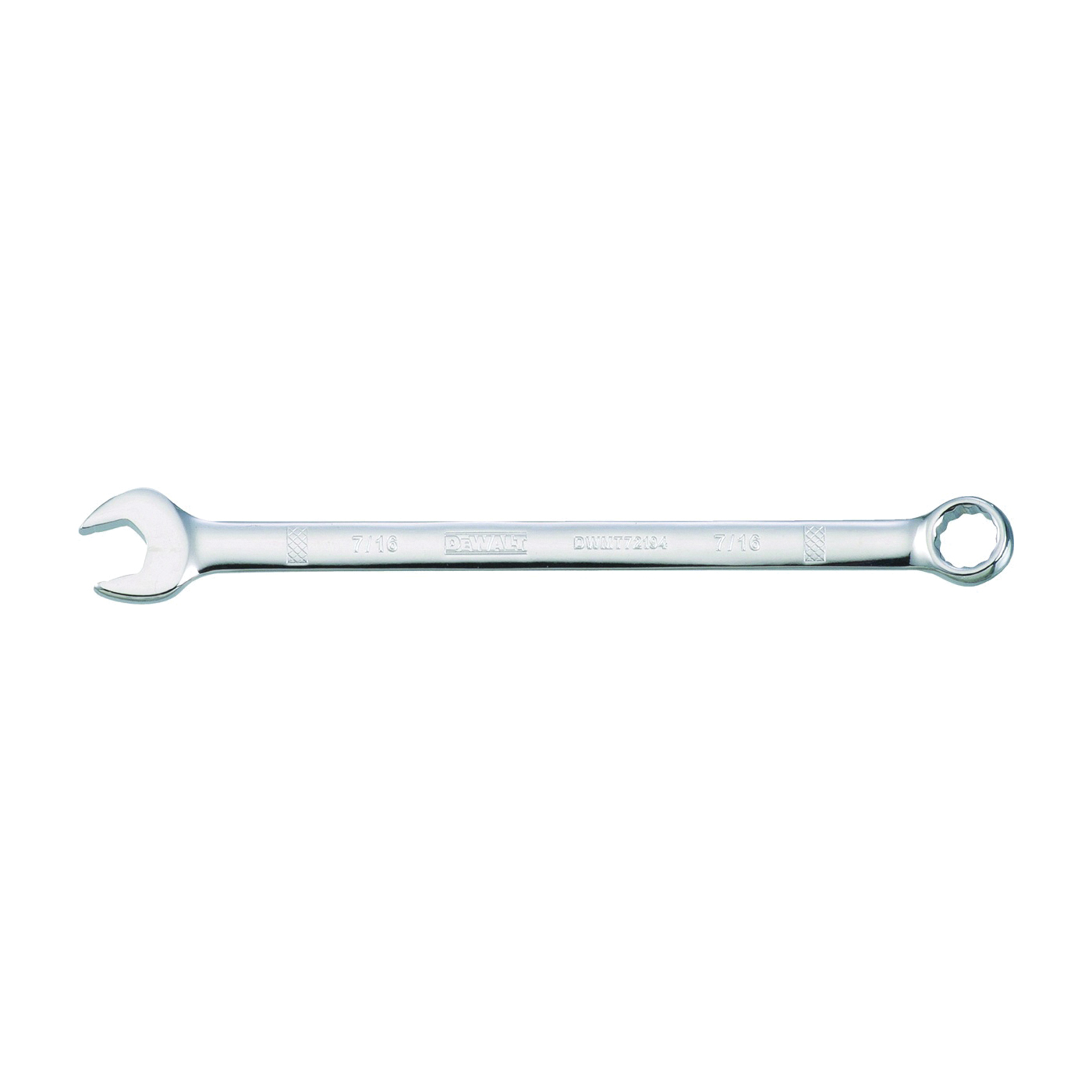DWMT75194OSP Combination Wrench, Metric, 22 mm Head, 11-5/8 in L, 12-Point, Steel, Chrome-Plated