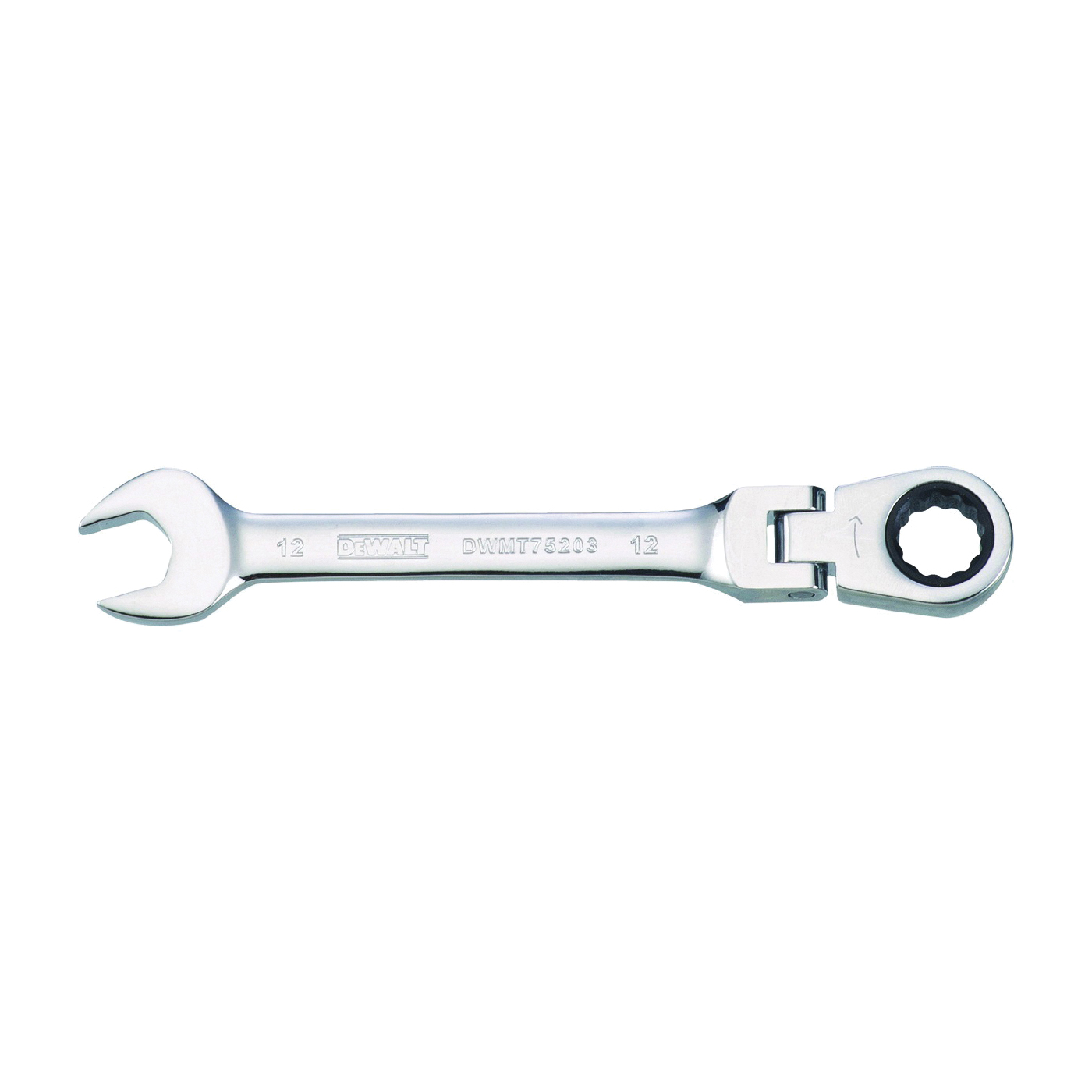 DEWALT DWMT75203OSP Combination Wrench, Metric, 12 mm Head, 5-13/16 in L, 12-Point, Steel, Chrome-Plated