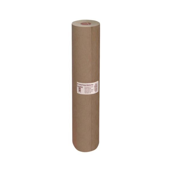 12912 Masking Paper, 180 ft L, 12 in W, Brown