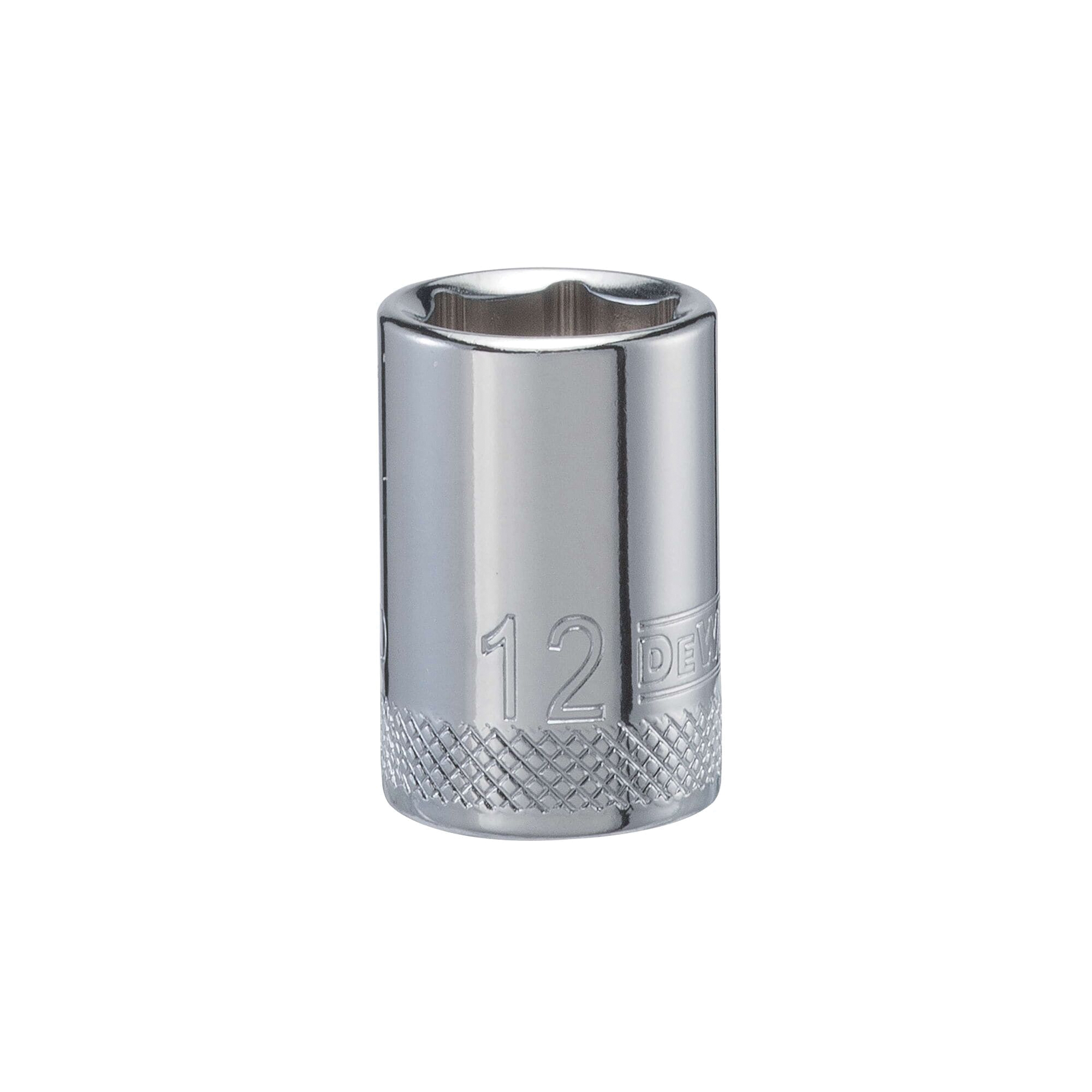DWMT86307OSP Drive Hand Socket, 12 mm Socket, 3/8 in Drive, 6-Point, Steel, Polished Chrome Vanadium