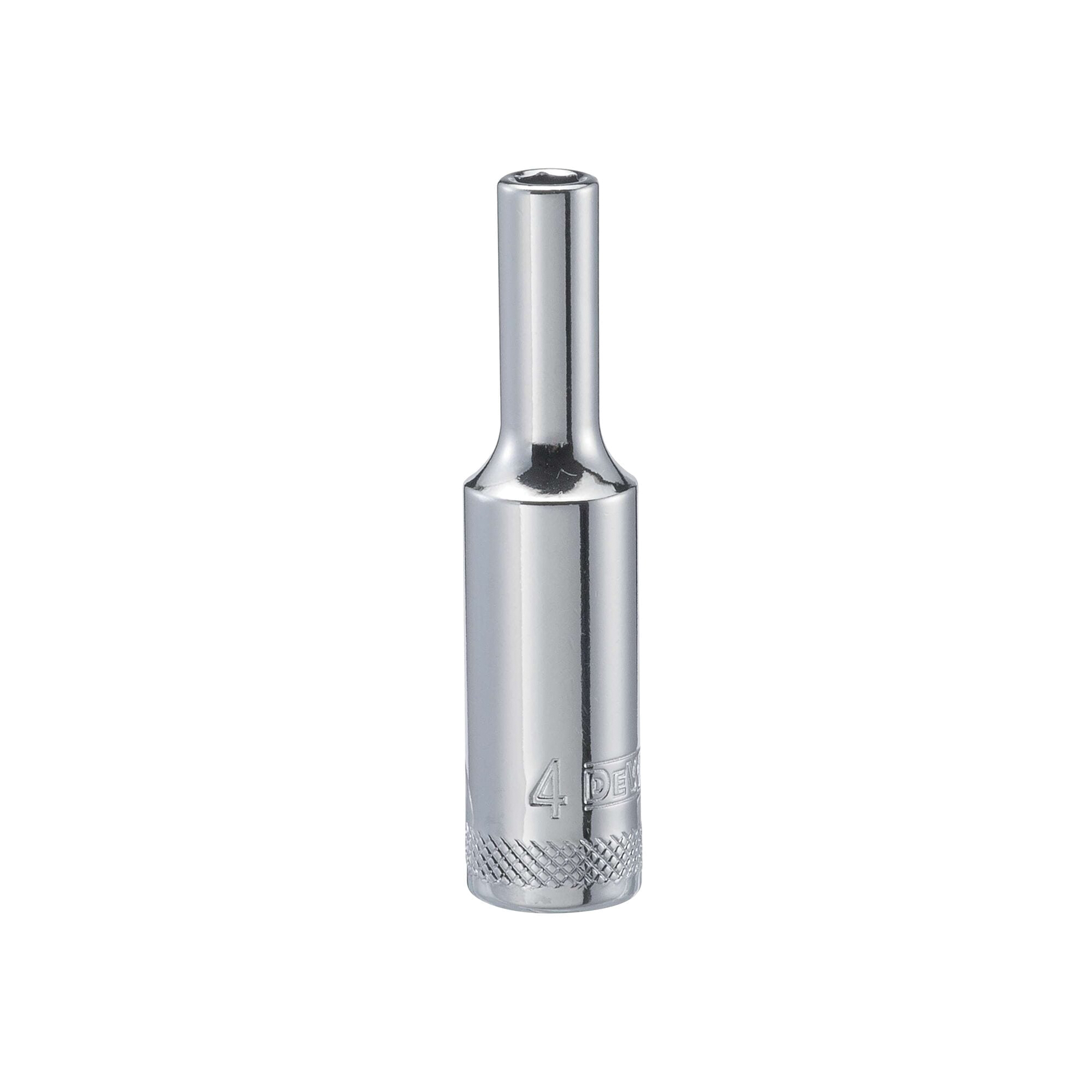 DWMT88935OSP Drive Hand Socket, 4 mm Socket, 1/4 in Drive, 6-Point, Steel, Polished Chrome Vanadium