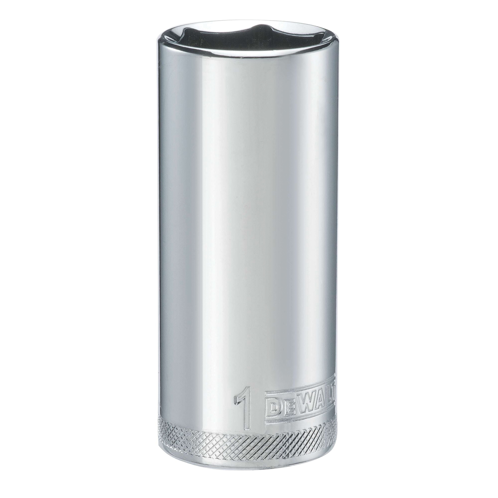 DWMT88953OSP Drive Hand Socket, 1 in Socket, 1/2 in Drive, 6-Point, Steel, Polished Chrome Vanadium