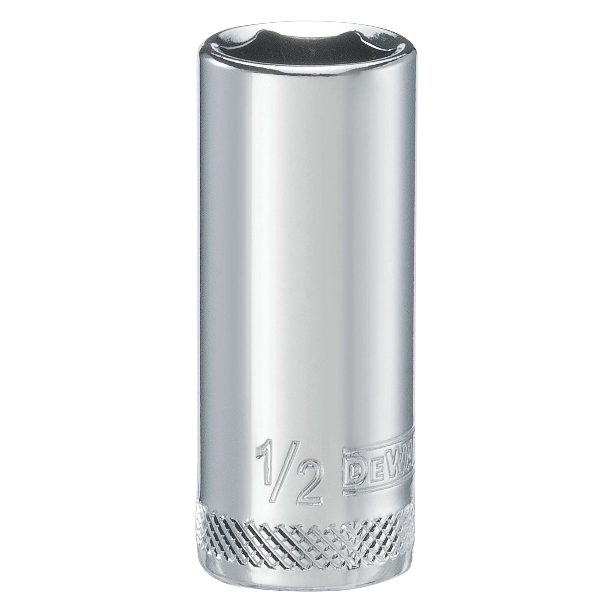 DWMT88987OSP Drive Hand Socket, 1/2 in Socket, 3/8 in Drive, 6-Point, Steel, Polished Chrome Vanadium