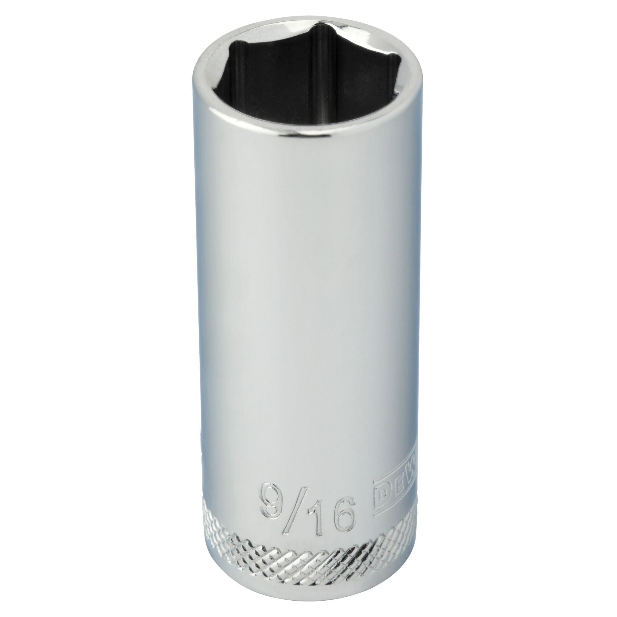DWMT88988OSP Drive Hand Socket, 9/16 in Socket, 3/8 in Drive, 6-Point, Steel, Polished Chrome Vanadium