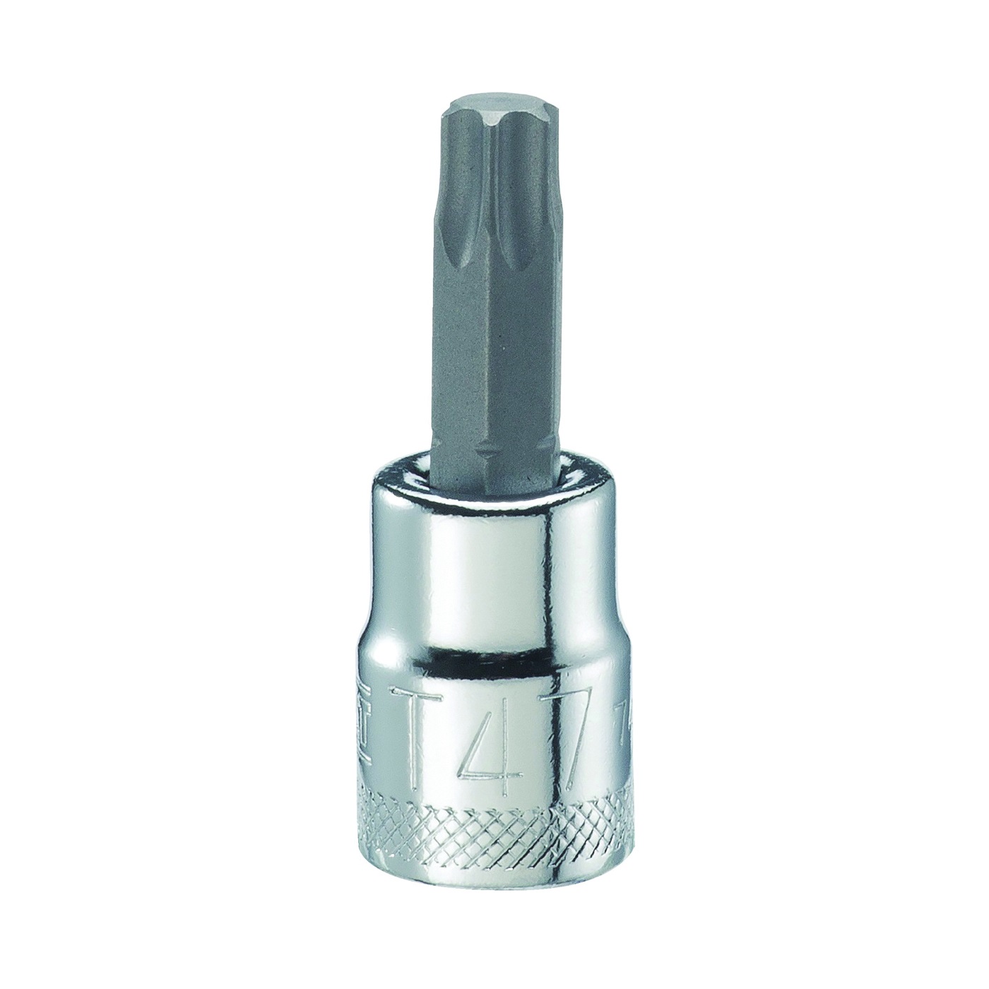 DWMT74618OSP Torx Bit Socket, T47 Tip, 3/8 in Drive, Polished Chrome Vanadium