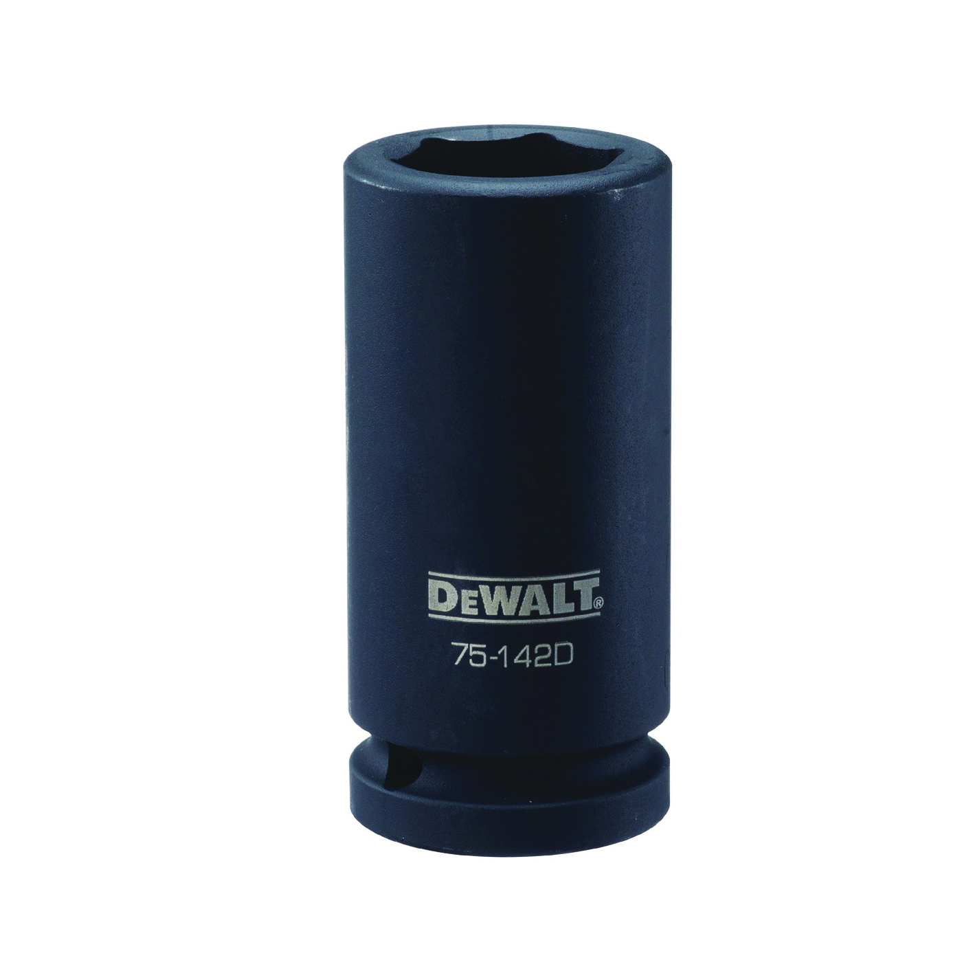 DWMT75142OSP Impact Socket, 25 mm Socket, 3/4 in Drive, 6-Point, CR-440 Steel, Black Oxide