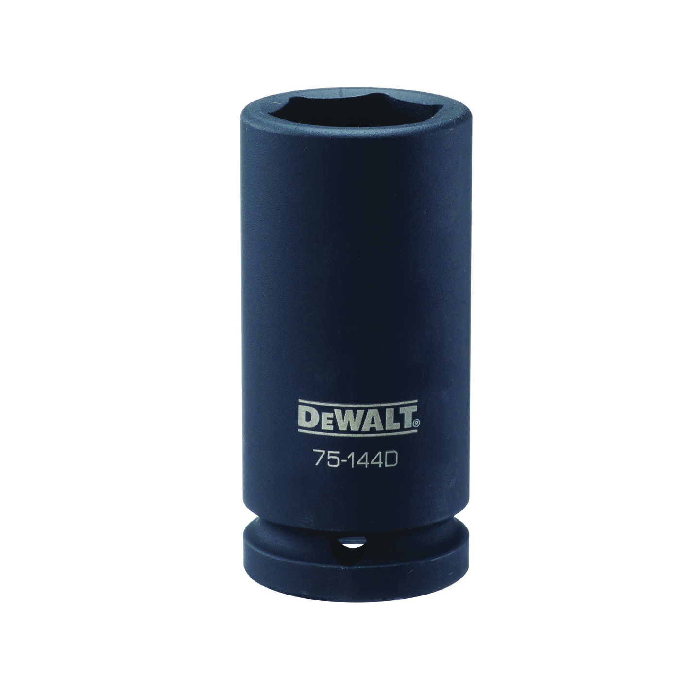 DWMT75144OSP Impact Socket, 27 mm Socket, 3/4 in Drive, 6-Point, CR-440 Steel, Black Oxide