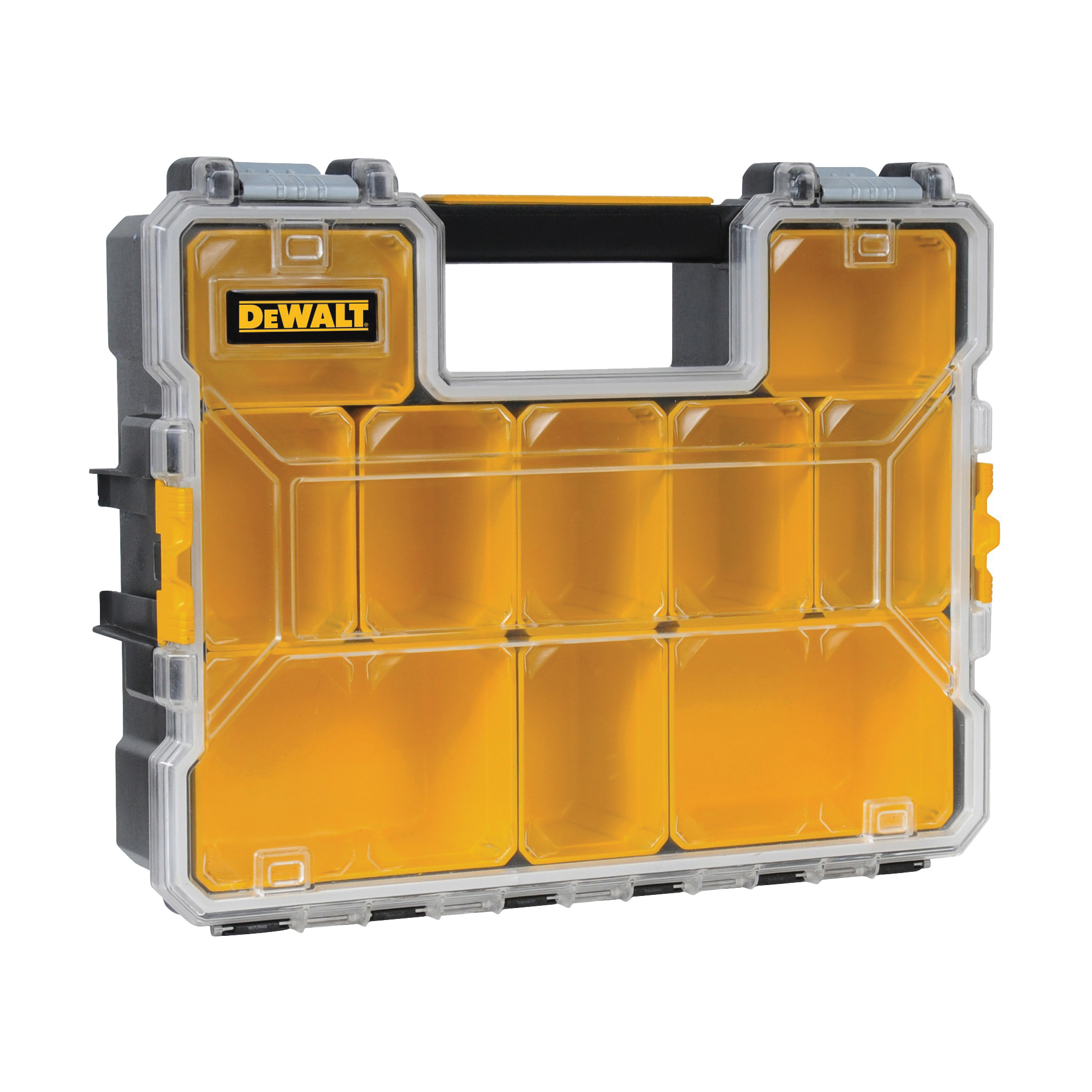 DWST14825 Pro Organizer with Metal Latch, 17-1/2 in L, 14 in W, 17-1/2 in H, 1-Compartment, 10-Drawer