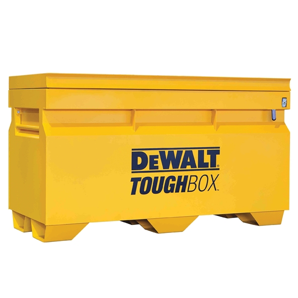 DeWALT TOUGHBOX DWMT6028 Job Site Storage Chest, 2500 lb, 60 in OAW, 35 in OAH, 28 in OAD, Steel, Yellow - 1