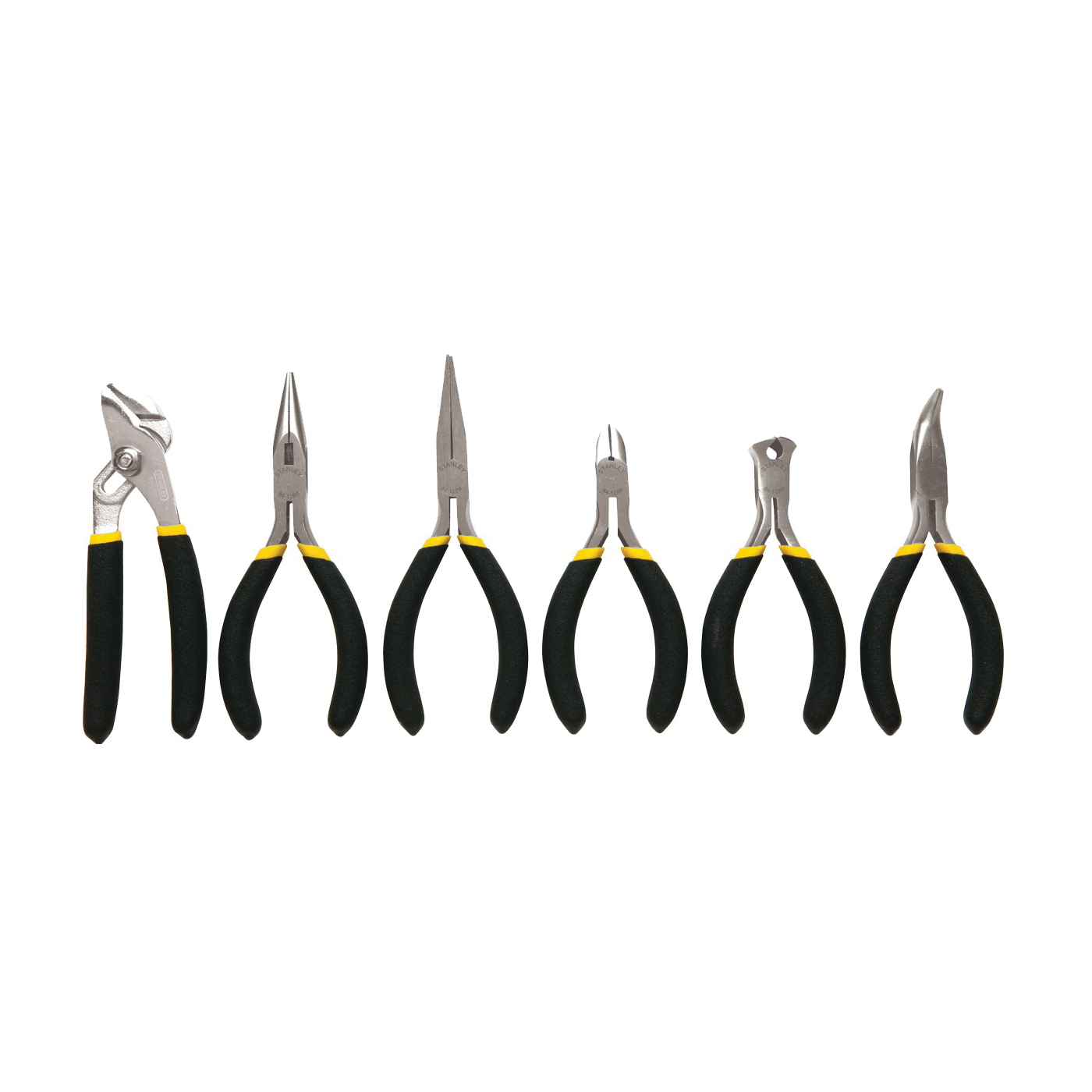 84-079 Plier Set, 6-Piece, Steel, Black/Yellow