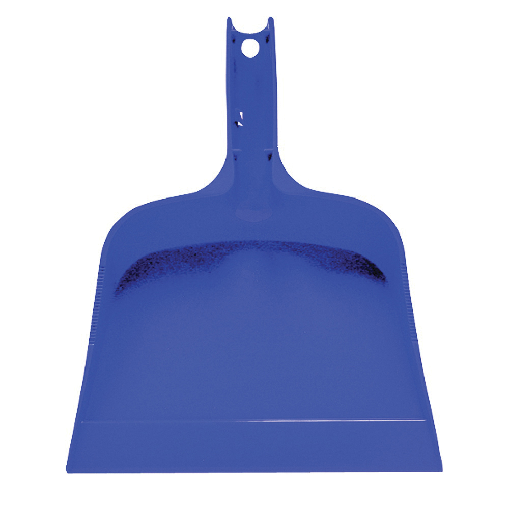 409 Dustpan, 12.81 in L, 9-1/4 in W, Plastic, Blue