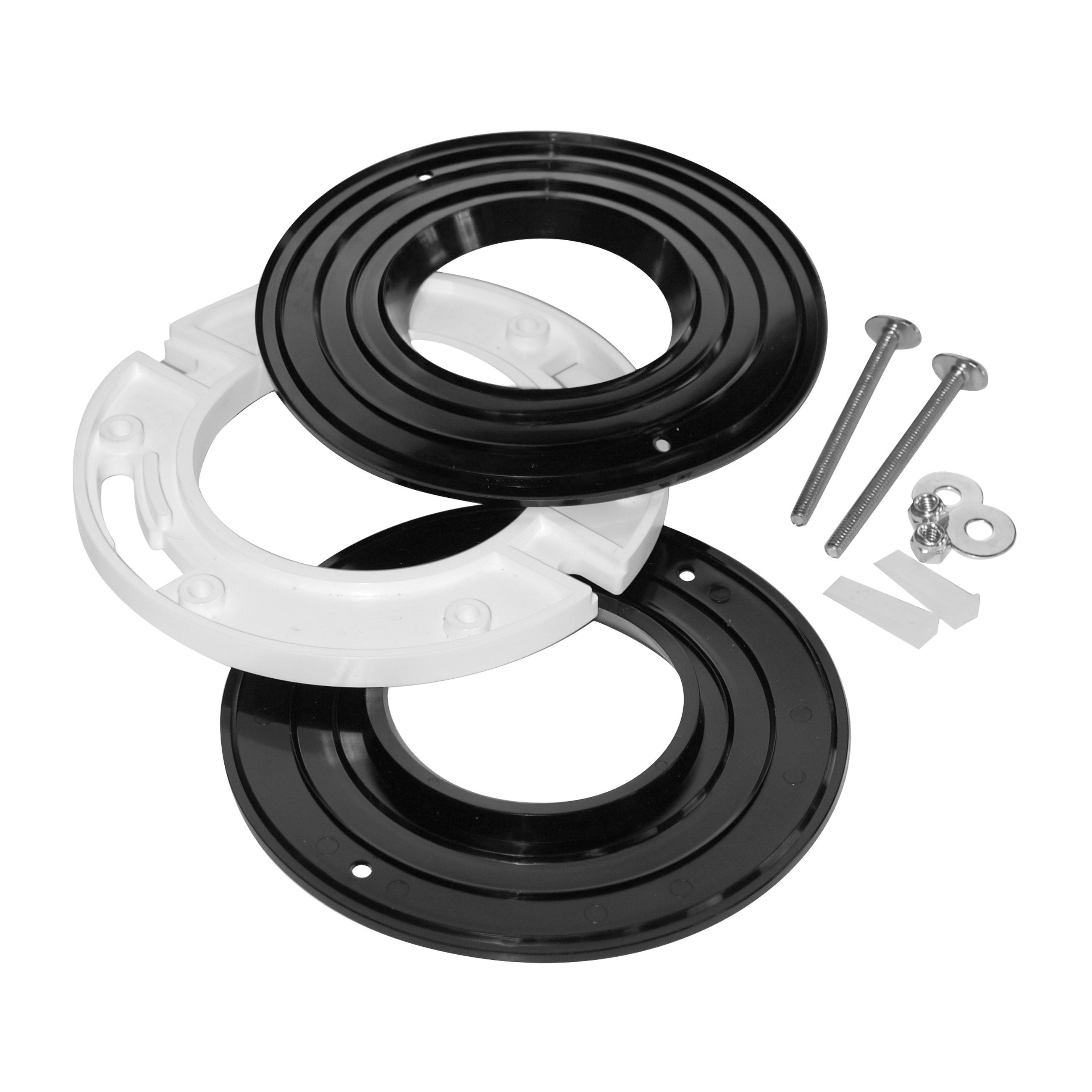 43645 Closet Flange Spacer Kit, 3 in Connection, PVC, White, For: 3 in Fitting
