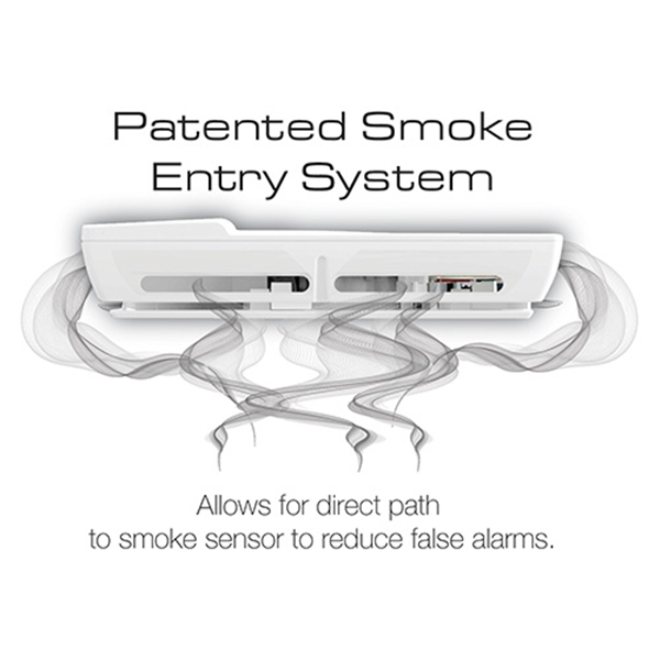 First Alert Designer P910 Smoke Alarm, 3 V, Photoelectric Sensor, 10 ft Detection, 85 dB, Ceiling, Wall, White