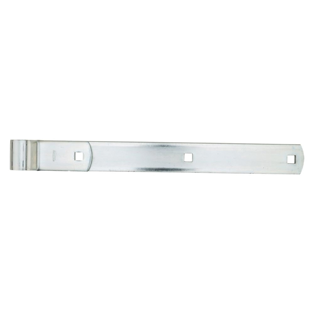 N130-799 Strap Hinge, 1.52 in H Frame Leaf, 1/4 in Thick Leaf, Steel, Zinc-Plated, Screw Mounting