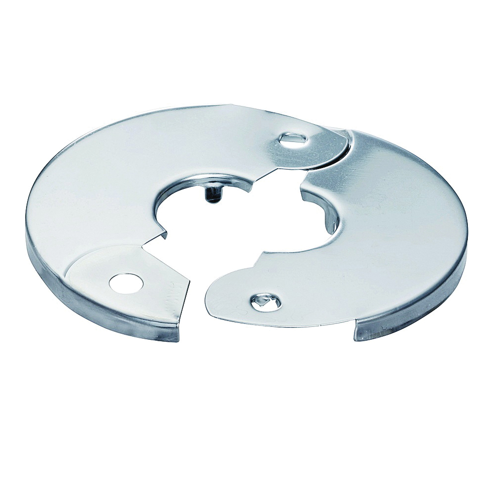 PP857-3 Floor and Ceiling Plate, 3-1/2 in OD, For: 3/4 in IPS Pipes, Plastic, Chrome