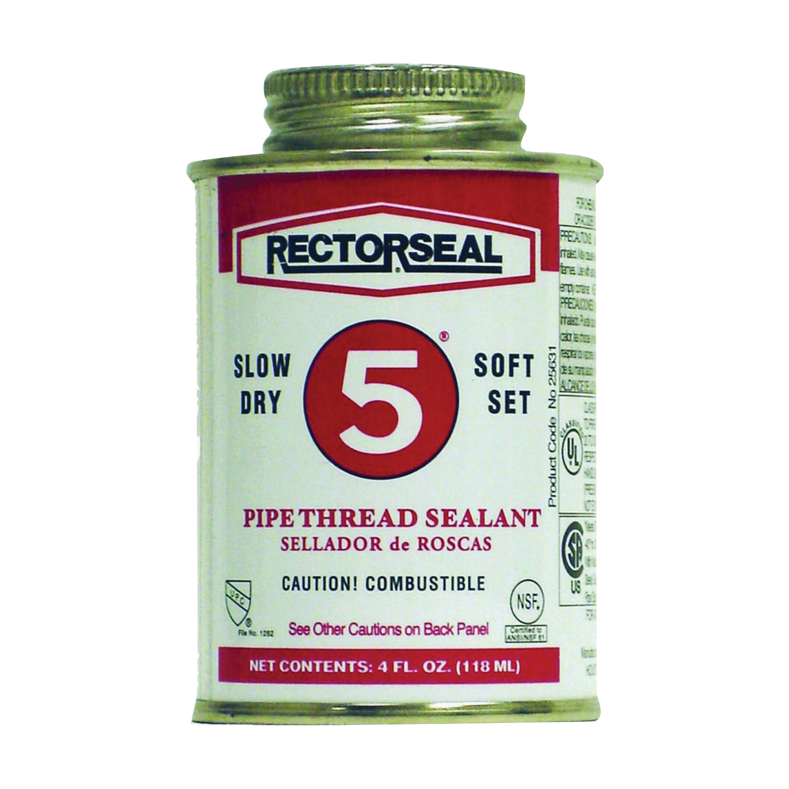 25631 Thread Sealant, 0.25 pt Can, Paste, Yellow