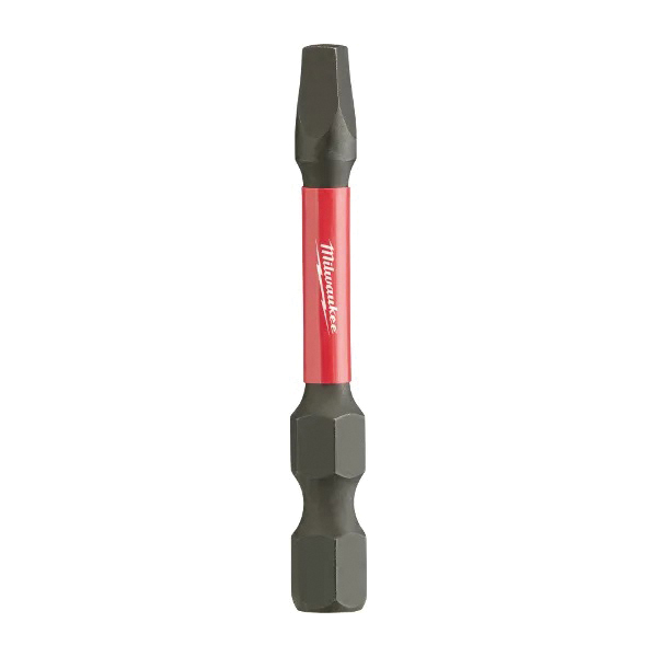 SHOCKWAVE 48-32-4473 Power Bit, #3 Drive, Square Recess Drive, 1/4 in Shank, Hex Shank, 2 in L