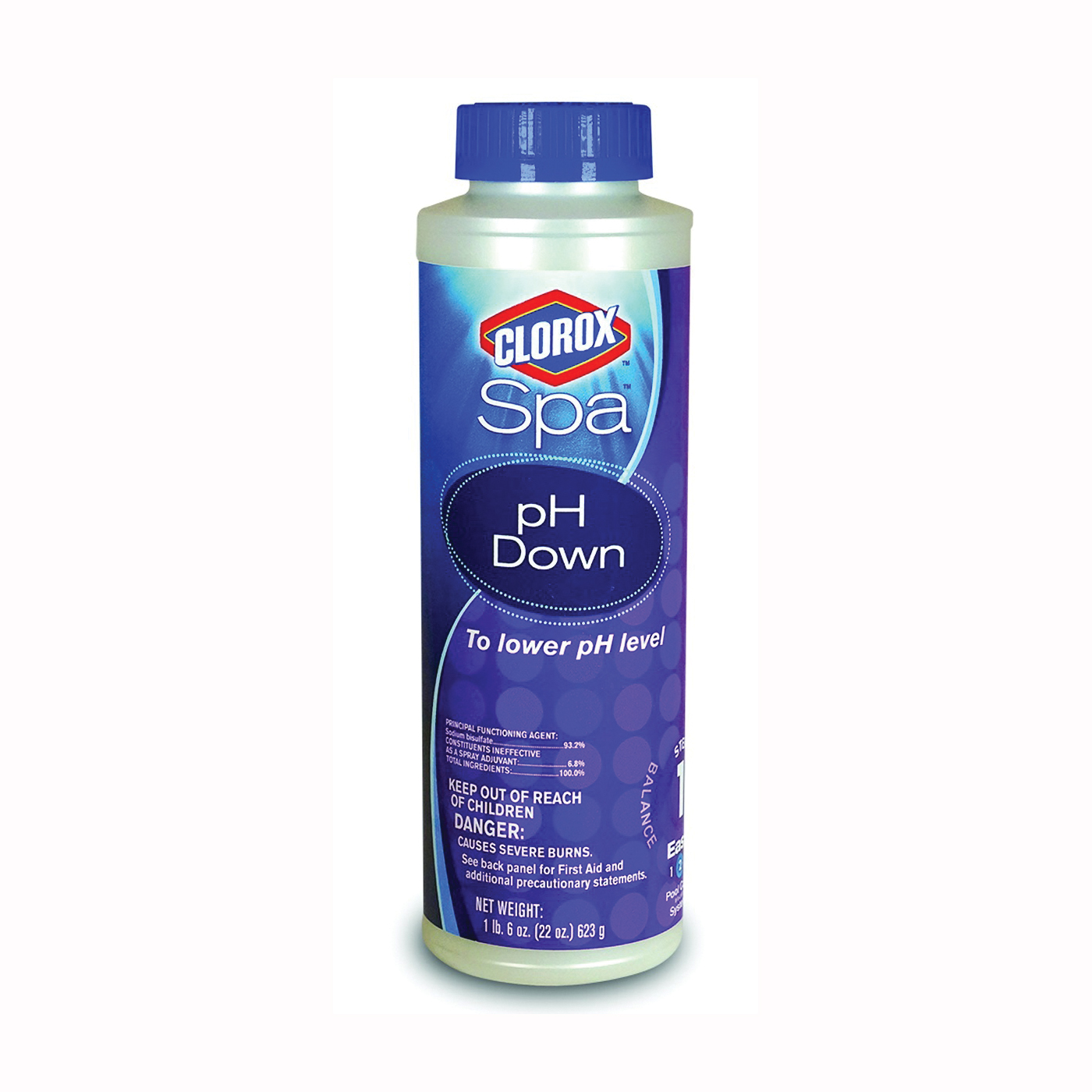 10022CSP pH Down, Granular, Powder, Off-White, 22 oz