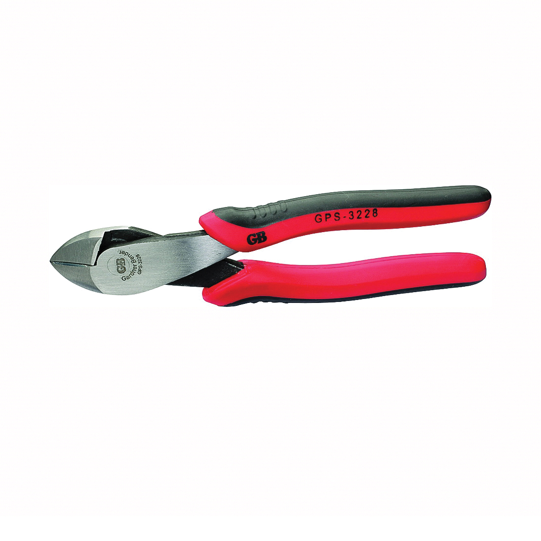 GPS-3228 Diagonal Cutting Plier, 8 in OAL, 1-3/8 in Jaw Opening, Red Handle, Comfort Grip Handle