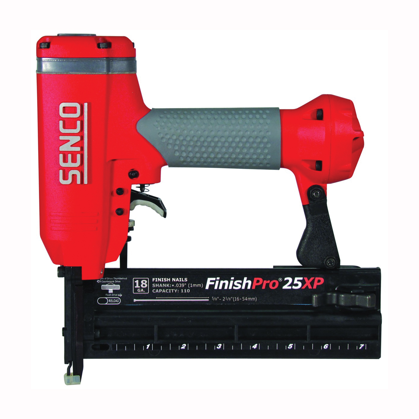 FinishPro Series 760102N Brad Nailer, 110 Magazine, 0 deg Collation, Strip Collation, 0-5/8 to 2-1/8 in Fastener