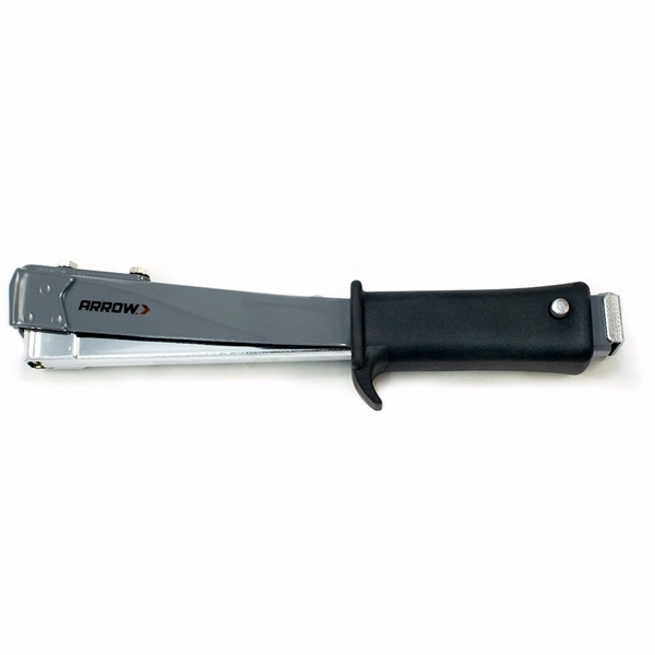 HT55 Slim Hammer Tacker, T50 Staple, 3/8 in W Crown, 1/4 to 3/8 in L Leg, Steel Staple
