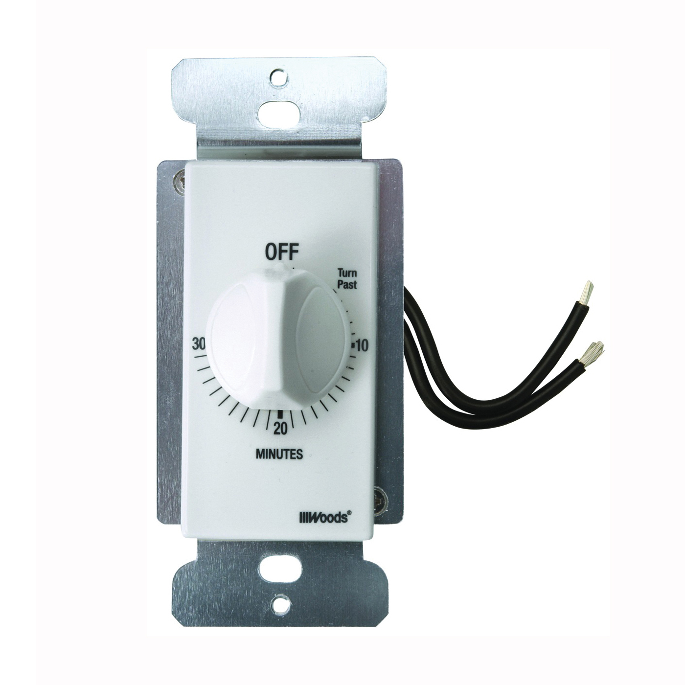 59714 Countdown Timer, 20 A, 125 V, 2500 W, 30 min Time Setting, White