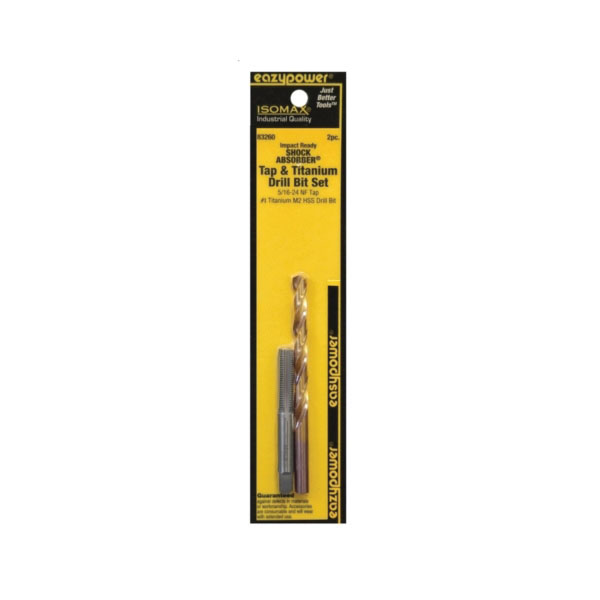 83260 Tap and Drill Set, 5/16-24 Thread, UNF Thread, Straight Flute, HSS