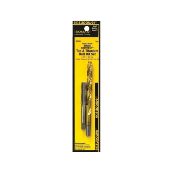 83261 Tap and Drill Set, 7/16-14 Thread, UNC Thread, Straight Flute, HSS