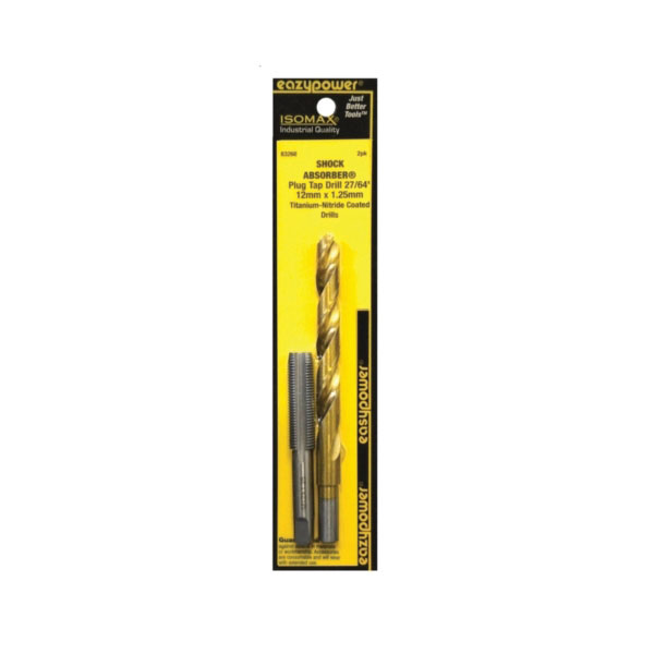 83268 Tap and Drill Set, M12x1.25 Thread, Metric Thread, Straight Flute, HSS