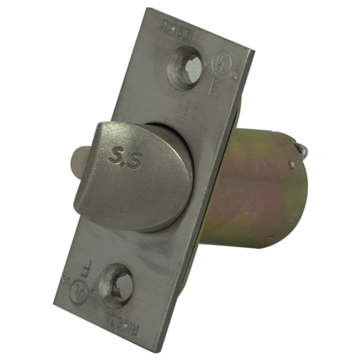 KC60B-L62V24-PS Mortise-In Door Latch, 12.7 in L, Metal/Stainless Steel