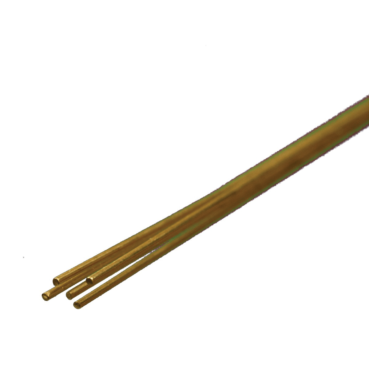 8159 Decorative Metal Rod, 0.02 in Dia, 12 in L, 260 Brass, 260 Grade