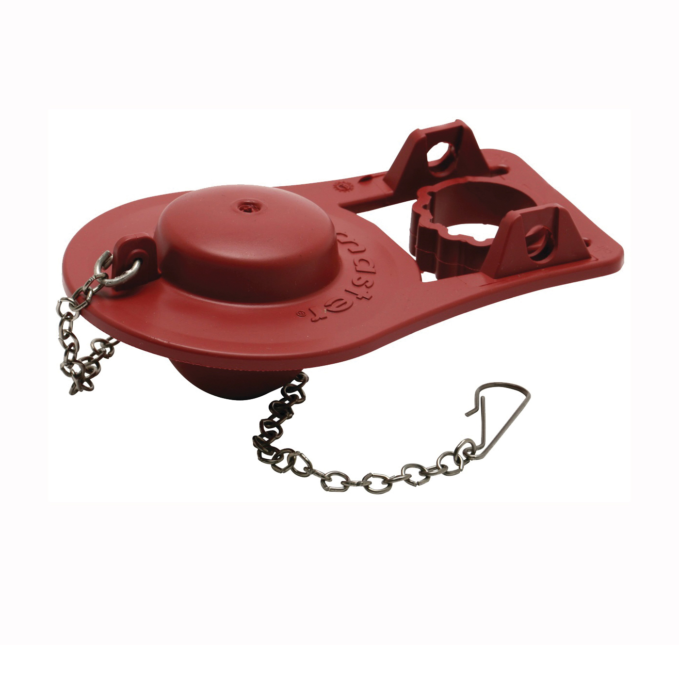 504 Toilet Flapper, Red, For: Flush Valves with or without Mount Ears, 3.5 gpf or Larger Flush Toilets